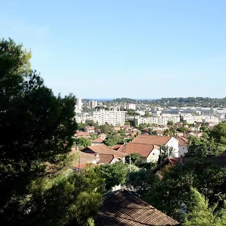 T3 Climatise Vue Rade Et Mont Faron, Calme A La Corniche Apartamento