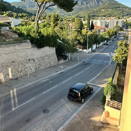 T3 Climatise Vue Rade Et Mont Faron, Calme A La Corniche Apartamento *